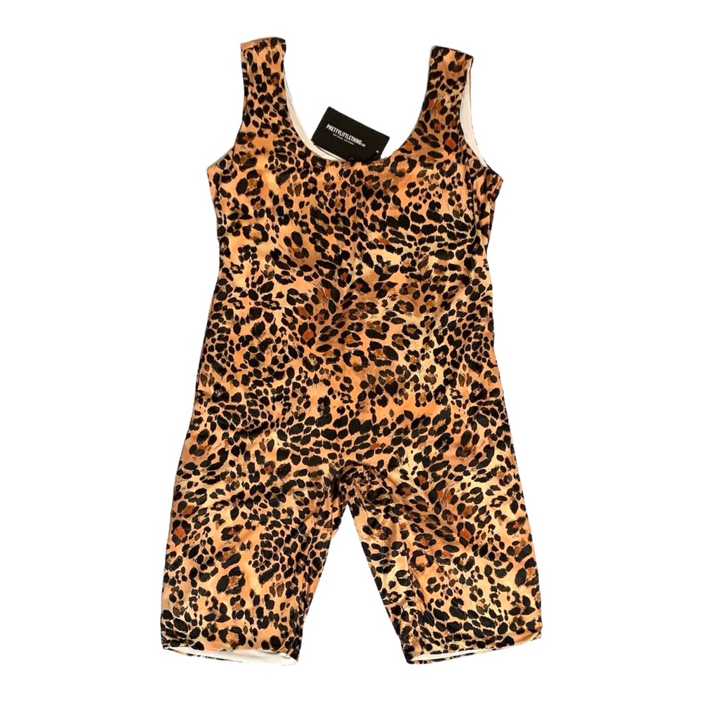 PrettyLittleThing Leopard Print Jumpsuit